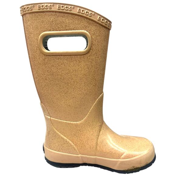 Bogs Kids' Rain Boots Rainboot Glitter Rose Gold Size 11 Toddler - Picture 3 of 9